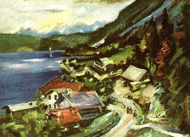 Lovis Corinth walchensee oil painting image